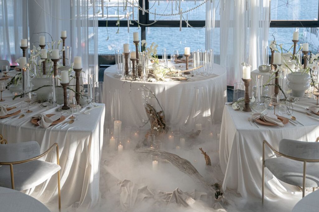 Dekoracje Sali Weselnej - stoły